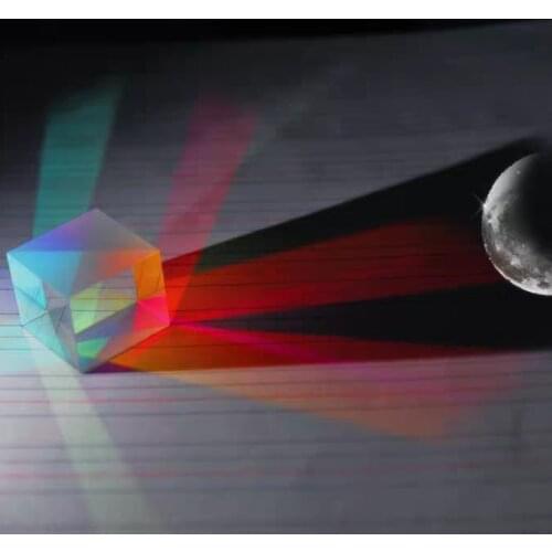 28*28*28mm Cross dichroic X cubic prism optical glass square prism RGB synthesizer separator party home decoration