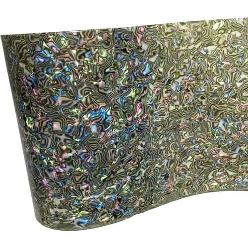 350mm x 1600mm Abalone Seashell Celluloid Sheet 0.50mm DIY Musical Instrument Deco for Drum Guitar Piano etc