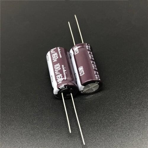 5pcs/50pcs 100uF 160V NICHICON CS Series 12.5x25 High Ripple Current High Reliability 160V100uF Aluminum Electrolytic capacitor