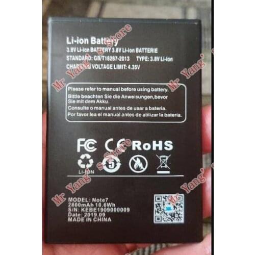 XGODY Note 7 phone battery for XGODY Note 7 Mobile Phone Good Quality Mobile Phone Batteries