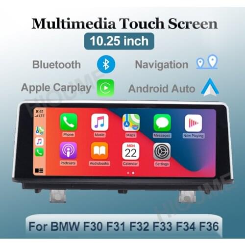10.25'' Wrieless Apple CarPlay Android Auto Car Multimedia For BMW Series 3/4 F30 F31 F32 F33 F34 F36 Head Unit IPS Screen