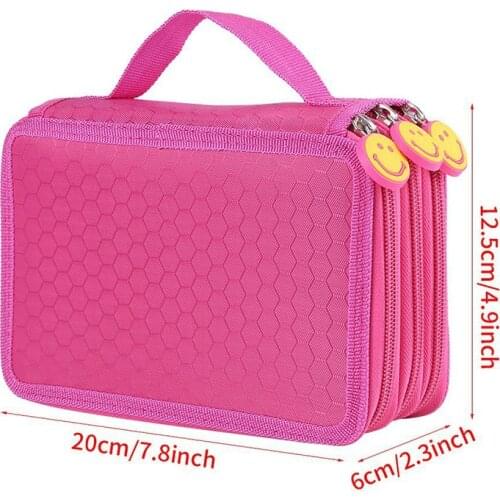 Cute Kawaii School Pencil Case 3 Layers 52 Holes Penalty Pencilcase Multifunction Boys Girls Big Pen Bag Pouch estuche escolares