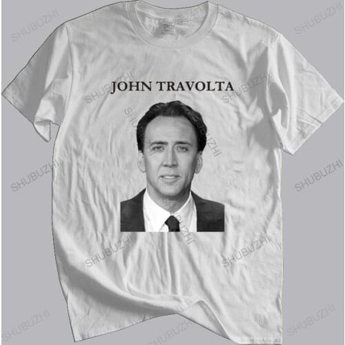 Men Cotton T Shirt Summer Brand Tshirt T Shirt Short Sleeve Men Nicolas Cage Face Off T-shirt brand tee-shirt homme tops