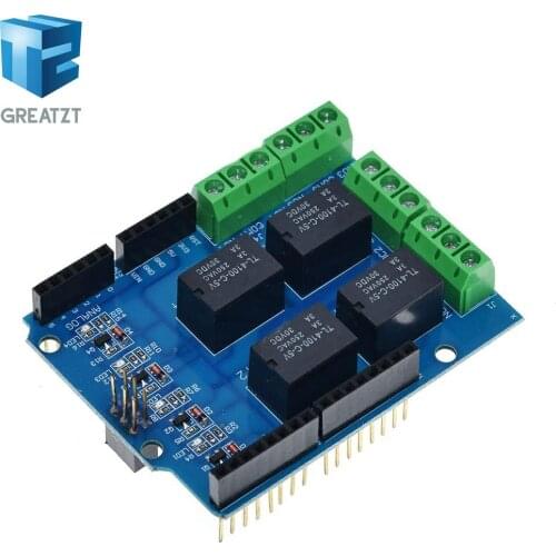 GREATZT 4 channel 5v relay shield module, Four channel relay control board relay expansion board for arduino UNO R3 mega 2560