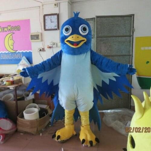 Halloween Little Blue Bird Mascot Costume Party Game Outfits Clothing Carnival Birthday Party Advertising Opening Carnival