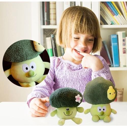 Creative Cute Broccoli Cauliflower Doll Cartoon Doll Plush Toy Catching Doll Cushion Suffed Toys Soft Decoration Children’s Gift