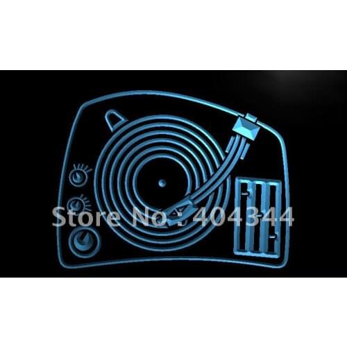 LF159- DJ Turntable Mixer Music Spinner LED Neon Light Sign home decor crafts