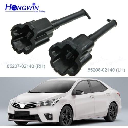 For Toyota Corolla 2013 2014 2015 2016+Headlight Washer spray nozzle Headlamp Cleaning Sprayer Cover Jet 85208-02140 85207-02140