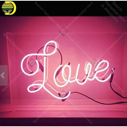 Neon Love Sign in Acrylic for wedding NEON Lamp GLASS Tube Decor BedRoom Handcraft Advertise anuncio luminoso Custom White Board
