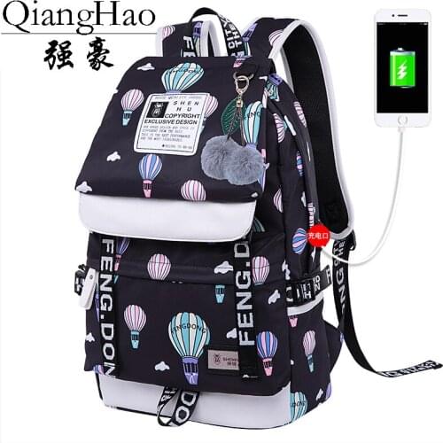 Женские рюкзаки с принтами QIANGHAO China At AliExpress