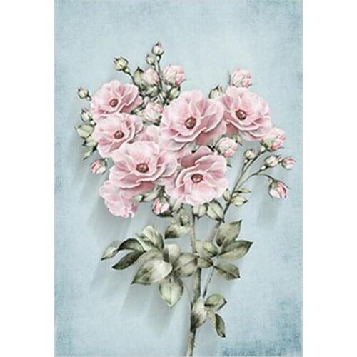 Modern Flowers Poster Canvas Painting Green Posters and Prints Home Decoration Bedroom Wall Art Pictures