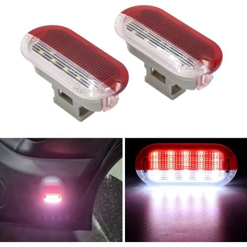 Led Door Courtesy Light Warning Lamps For VW Beetle Golf Jetta MK4 Touran Polo Vento For Skoda Seat 1J0947413 1J0947411E