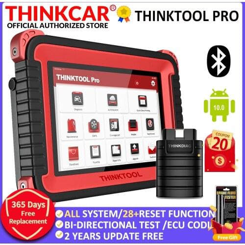 Thinkcar Thinktool Pro OBD2 Professional Full System Diagnostic tool Scanner Code Reader Car Auto Scanner ECU Coding Active Test