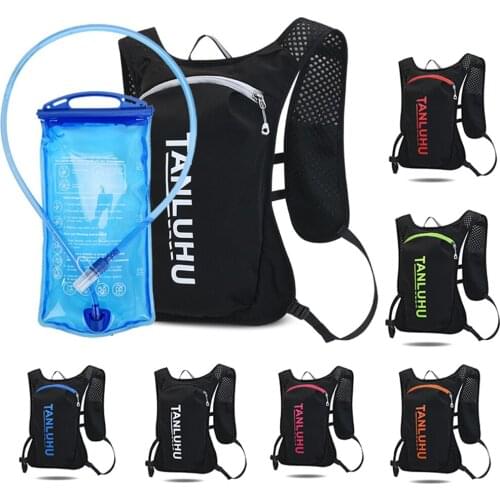 Outdoor Sport Climbing Pouch Hydration Backpack 5L Ultra Running Hydration Vest Pack Running 500ml Soft Flask Bottle Water Bag