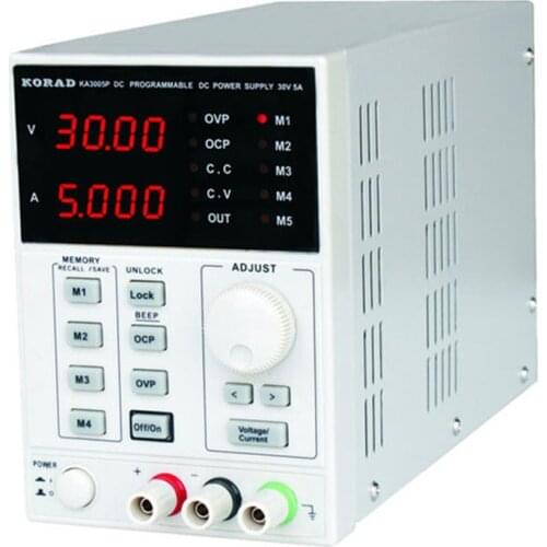 High Precision Programmable Adjustable Digital DC Power Supply KORAD KA3005P 30V/5A and USB Connect Computer 220V