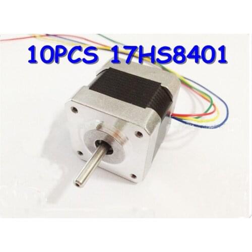 10pcs 4-lead nema 17 stepper motor 42 motor 17HS8401 1.8A CE ROSH ISO CNC Laser Grind Foam Plasma Cut