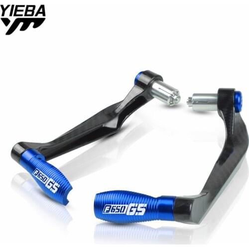 22mm Motorcycle Accessories Motor Handle bar Grips End Brake Clutch Levers Protection Guard For BMW F650GS F 650GS 650 GS Logo