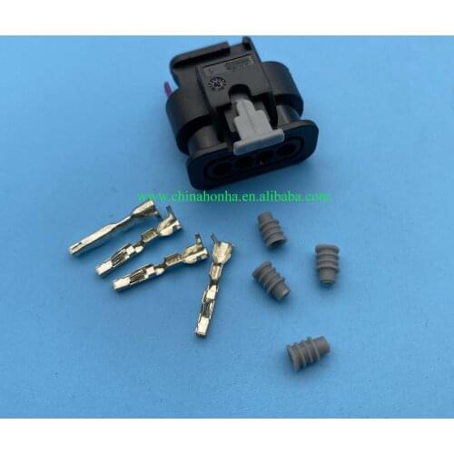 4 Pin female Fuel Injector Intake Pressure Sensor Plug Connector 4F0 973 704 1-1718645-1 With Pigtail