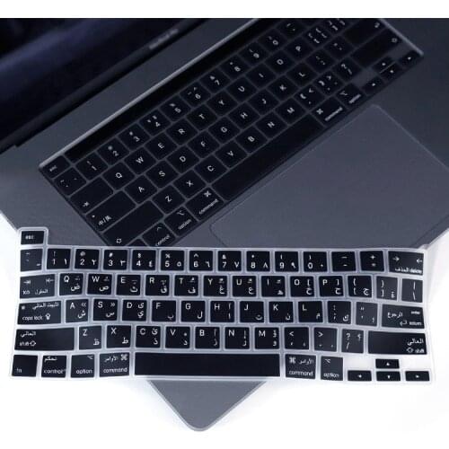 Arabic French Russian Spanish English US Type Keyboard Cover Skin For MacBook Pro 16 Inch 2019 A2141 Newest Pro 13 A2289 A2251