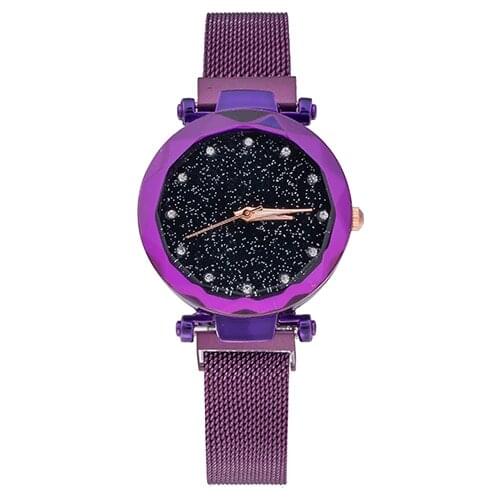 Relojes Mujer 2019 New Luxury Ladies Watch Magnet Mesh with Fashion Diamond Female Quartz Watch Relogio Feminino Zegarek Damski