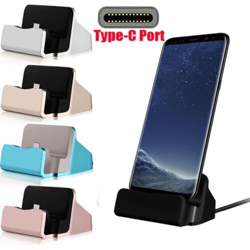 Type C Dock Charger Station for Xiaomi MI 9 SE 8 Lite F1 redmi Y3 K20 pro note 7 7s pro A1 A2 for Samsung A50 A70 A3 A5 A7 2017
