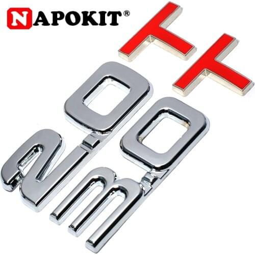 HOT Car 3D Metal 2.0 3.0 2.0T 3.0T T Logo Sticker Emblem Badge Decals for Mazda KIA Renault TOYOTA BMW Ford Focus Car Styling