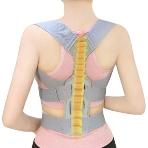 Magnetic Shoulder Posture Corrector Double Pull Belt Clavicle Straightener Upper Back Brace Chest Lumbar Support Pain Relief Men