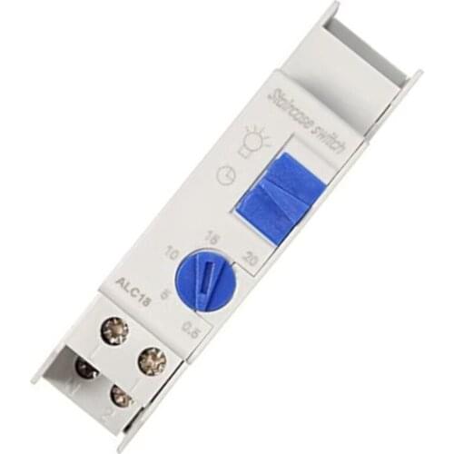 ALC18 Din Rail Staircase Lighting Timer Switch Timer Relay 220VAC 16A Used for Corridor Lighting Mechanical Din Rail Timer