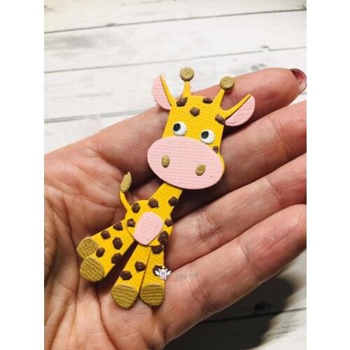 Mmao Crafts Metal Steel Cutting Dies New Giraffe decoration Stencil For DIY Scrapbooking Paper/photo Cards Embossing Dies