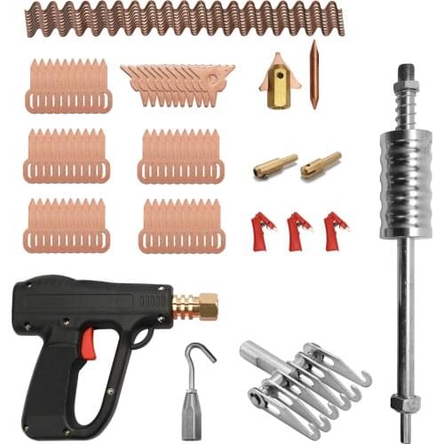 Dent Puller Kit Car Body Repairing Tools Spot Welding Electrodes Spotter Welder Machine Removing Straightenging Dents Remover 81