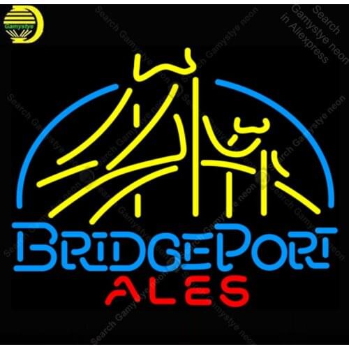 Neon Sign Bridgeport Ales Neon Light Sign Beah light Lamp vintage Handcraft for sale neon light signs customized Vintage 24x20