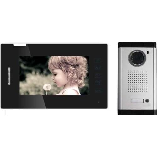 New Intercom System & Audio doorphone 7" TFT Touch key monitor ,can take photos multi-languages menu video door phone