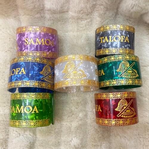 New Hot Plastic Cuff Bangles 2021 Tortoise Shell Bracelet For Women Girls Island Hawaiian Samoan Styles Jewelry