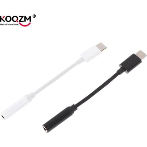USB Type C To 3.5mm Earphone Jack Adapter Converter Aux Audio Cable Headphone For Xiaomi For Huawei