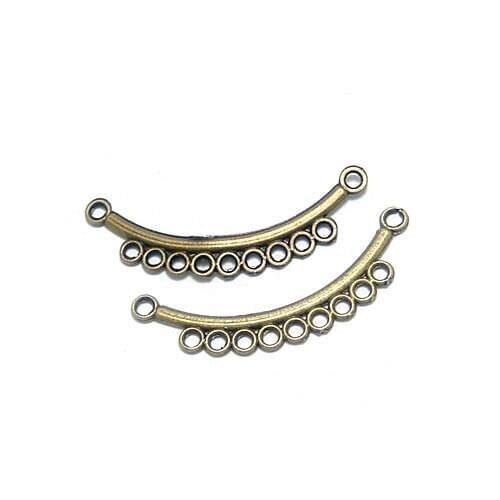 20PCS 36x10MM Antique Bronze Imitation Rhodium Zinc Alloy Earrings Connector Charms Diy Jewelry Findings Accessories Wholesale
