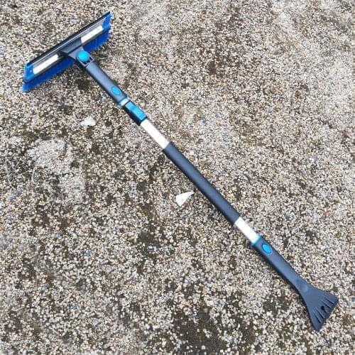 4-in-1 Extendable Snow Shovel Ice Scraper Snow Brush Water Remover For Car Auto SUV Frost Windshield Cleaner Winter Tool