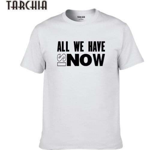 TARCHIA 2021 New Slim Fit Hip Hop Men Plus Size Tees Tops Homme All We Have Print Tops Cotton Short Sleeve Summer T Shirt Casual