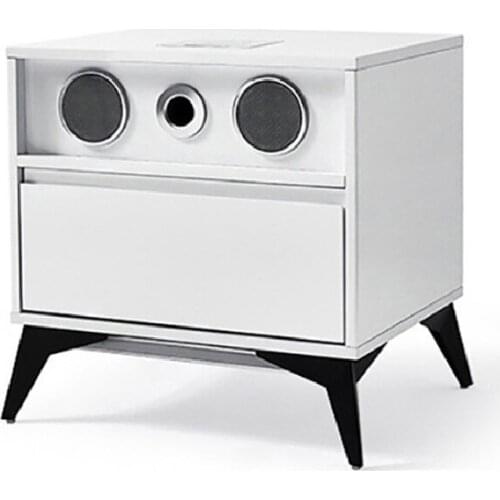 Smart Bedside Table Multi-Function Simple Modern Nightstand Storage Cabinet Cupboard Table Drawer Desk Wireless/USB Charging