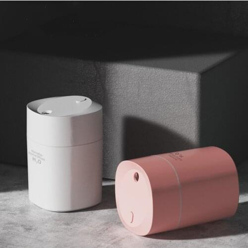 Car Air Humidifier Mini Ultrasonic Air Humidifier Aroma Essential Oil Diffuser Home USB Fogger Mist Maker with LED Night Lamp