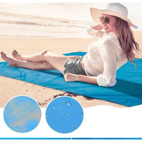 Waterproof Pocket Beach Blanket Folding Camping Mat Mattress Portable Lightweight Mat Outdoor Picnic Mat Sand Beach Mat Picnic