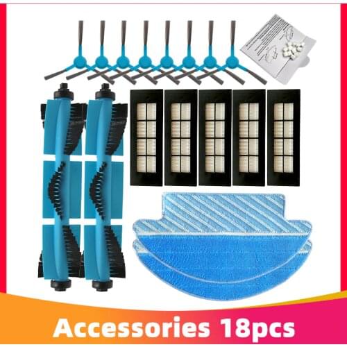 Roller Main Roller Side Brush Hepa Air Filter Mop Cloth for Conga 3090 Robot Vacuum Cleaner Replacement Parts