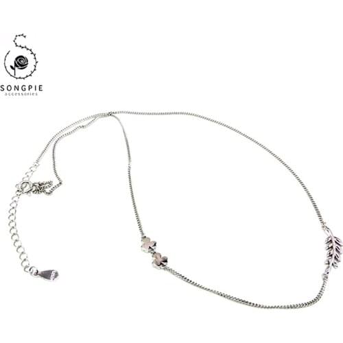 925 Sterling Silver Birthday Gift For Girls Sweet Silver Necklace Clavicle Necklace