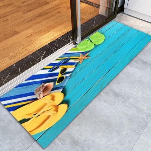 Scenic Printed Doormat Kitchen Carpet Non-slip Area Rug Living Room Bedroom Carpet Bedside Rugs Sofa Table Floor Mats Washable
