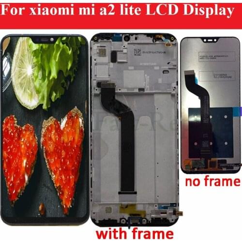 Lcd For Xiaomi Mi A2 Lite LCD Display With Frame Digitizer Display Touch Screen Replacement For Xiaomi MiA2 Lite A2Lite Display