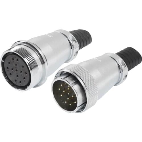 ZHQCN WS40 Waterproof M40 5 9 15 16 26 31 Pin Aviation Signal Connector Automotive Electrical Power Adapter Screw Lock Male Plug