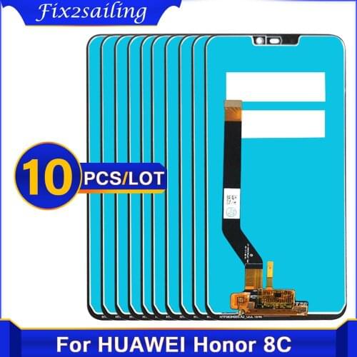10PCS Display For Honor 8C BKK-LX 21/LX1/LX2 Lcd Display Touch Screen Replacement for Honor 8 C BKK-AL10 Display New Lcd Screen