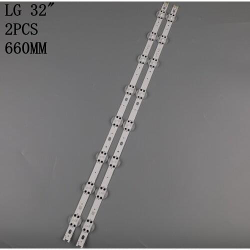 100%New Original 2 Pieces/lot 8LED 660mm LED backlight strip for 32" Inch V17 32 ART3 2855
