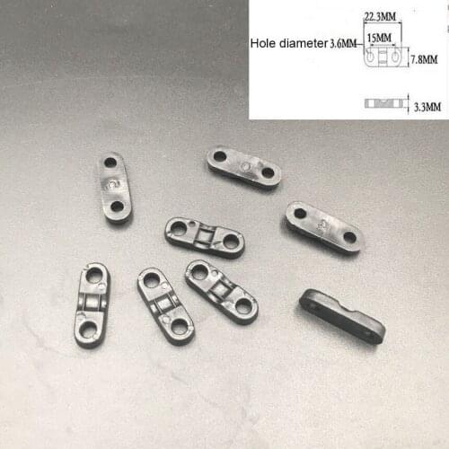 100pcs Black Plastic Cable Clamp Wire Tie Mount Screws Fixed Base