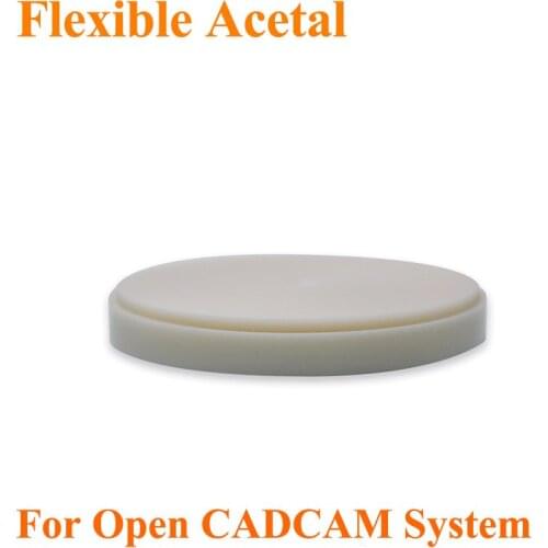 3 Pieces 98x20mm Acetal Disc / Dental Flexible Resin for Open CAD CAM System
