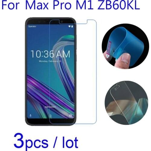 3pcs/lot Soft Clear/Matte/Nano Explosion-Proof Protective Films for Asus Zenfone Max Pro M1 ZB60KL/602KL Phone Screen Protectors